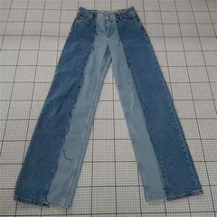 ◇ Θ ザラ パッチワーク風 カットオフ ジーンズ デニム パンツ サイズEUR 32 USA 0 MEX 22 ブルー系 レディース E  【1509100073741】