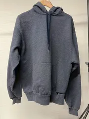 CHAMPION 目無し ソリッド フーディパーカー グレー L US古着