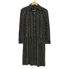 バーバリーロンドン BURBERRY LONDON 総柄 シルク100 チュニックシャツワンピース レディース  38のサムネイル