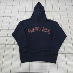 ◇ ⊇ NAUTICA ノーティカ キッズ 子供服 長袖 プルオーバーパーカー サイズL ネイビー系 男の子 E  【1509100074144】