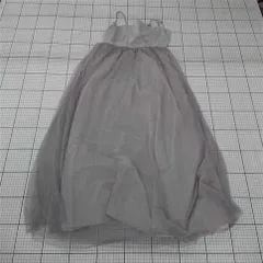 ◇ ⊂ Louere ルエレ ロング チュール キャミソール ワンピース サイズXL グレー系 レディース E  【1509100074038】