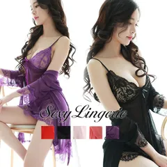 icoc435-1 ベビードール Tバック セット ショーツ パンティーベビードール ランジェリー 下着 レディース 大人 インナー ワンピース キャミソール ネグリジェ スリップ ルームウェア 部屋着 シースルー 透け透け セクシーランジェリー エロい 下着