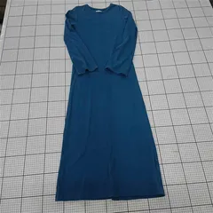 ◇ ⊇ Ungrid アングリッド 長袖 ロング フレアスリーブテレコフィットワンピース サイズF ブルー系 レディース E  【1509180000040】