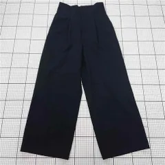 ◇ Θ ROPE PICNIC ロペピクニック ハイウエスト タックパンツ サイズ36 ネイビー系 レディース E  【1509180000255】