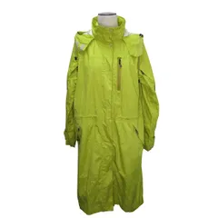エーグル AIGLE 長袖 レインコート ナイロンジャケット ロングアウトドア 専用ポーチ フード Mサイズ グリーン系 k26731 1014のサムネイル