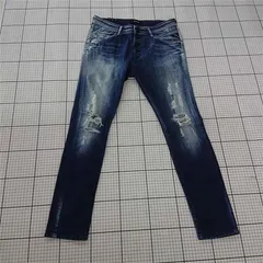 ◇ Θ REPLAY リプレイ ボタンフライ デニム ジーンズ パンツ サイズ26 ネイビー系 レディース E  【1509180001528】