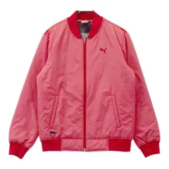 サイズ：S PUMA GOLF プーマゴルフ  中綿 ジップジャケット  レッド系 [240101550332] ゴルフウェア メンズ ストスト