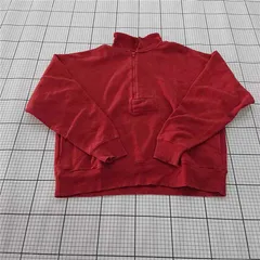 ◇ ⊇ FREAK'S STORE フリークスストア ハーフジップ 長袖 トレーナー スウェット サイズF レッド系 レディース E  【1509180001740】
