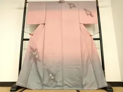 平和屋着物●訪問着　作家物　武夫　辻が花　絞り　暈し染め　金通し地　正絹　逸品　未使用　AABC4967zg