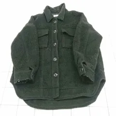 ◇ ⊇ SENSE OF PLACE センス オブ プレイス 長袖 シャギー CPO コート ジャケット サイズFREE ブラック系 レディース E  【1509180002679】