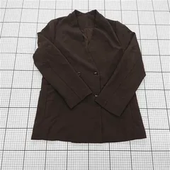 ◇ ⊇ Louere ルエレ 長袖 ノーカラー ジャケット サイズM ブラウン系 レディース E  【1509180003027】のサムネイル