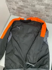 PUMA プーマ 長袖 ピステ ブラック×オレンジ Mサイズ サッカー 防寒