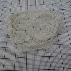 ◇ ⊇ 未使用 Loueme ルエム 透かし編み 長袖 ニット セーター サイズF アイボリー レディース E  【1509180003638】