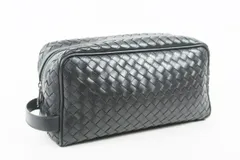 【超美品】BOTTEGAVENETA ボッテガヴェネタ イントレチャート セカンド クラッチバッグ ブランド鞄【TI46】