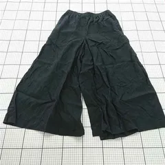 ◇ ⊂ JOURNAL STANDARD リネン100% ワイドパンツ サイズ38 ブラック系 レディース E  【1509180008800】