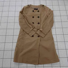 ◇ Θ グリーンレーベルリラクシング UNITED ARROWS 長袖 ノーカラー コート サイズ40 ベージュ系 レディース E  【1509300000332】