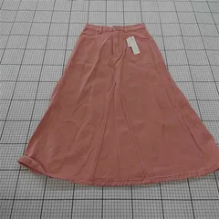 ◇ Θ 未使用 mysty woman ミスティウーマン タグ付き デニム ロング フレア スカート サイズF ピンク系 レディース E  【1509300000318】