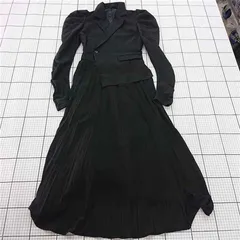 ◇ Θ ROYAL PARTY ロイヤルパーティー シンプル 無地 長袖 ロング ワンピース サイズF ブラック系 レディース E  【1509300000547】