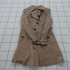 ◇ ⊆ n line Precious シンプル 無地 長袖 トレンチ コート サイズ11 モカ系 レディース E  【1509300000516】