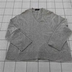 ◇ ⊆ グリーンレーベルリラクシング UNITED ARROWS Vネック 長袖 ニット セーター グレー系 レディース E  【1509300000950】