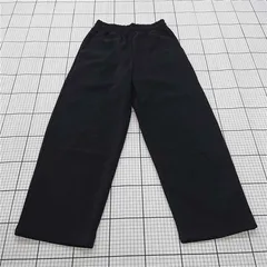 ◇ Θ UNIQLO ユニクロ シンプル 無地 イージー ワイド パンツ サイズS ブラック系 メンズ E  【1509300000875】