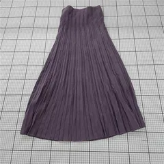 ◇ Θ Mila Owen ミラ オーウェン ニット ロング プリーツ スカート サイズ0 ラベンダー系 レディース E  【1509300001193】