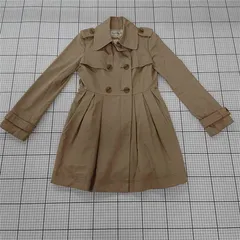 ◇ Θ Lois CRAYON ロイスクレヨン タック 長袖 トレンチ コート サイズM ベージュ系 レディース E  【1509300001414】のサムネイル