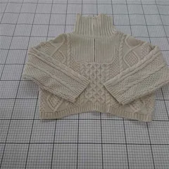◇ ⊆ mily bilet ミウィビレット ハーフジップ 長袖 ニット セーター サイズM ベージュ系 レディース E  【1509300001827】
