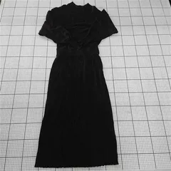 ◇ ⊆ SENSE OF PLACE センスオブプレイス 長袖 ロング ニットワンピース サイズOne ブラック系 レディース E  【1509300001766】