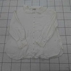 ◇ Θ SM2 サマンサ モスモス フリル 長袖 シャツ ブラウス サイズF ホワイト系 レディース E  【1509300006761】