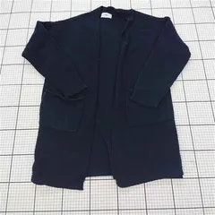 ◇ ⊇ AZUL BY MOUSSY もこもこ 長袖 トッパーカーディガン サイズF ネイビー系 レディース E  【1509300006730】のサムネイル