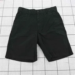 ◇ ⊂ 未使用 UNIQLO ユニクロ コットン100% チノショート パンツ サイズS ブラック系 メンズ E  【1509300006990】