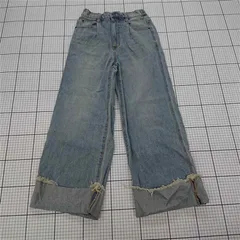 ◇ Θ CLEL クレイル ロールアップ デニム ジーンズ パンツ サイズXS ライトブルー系 レディース メンズ E  【1509300006976】