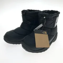 □□THE NORTH FACE ザノースフェイス ヌプシ ブーティ ロゴ ショート 防寒ブーツ 20cm NFJ52280 ブラック