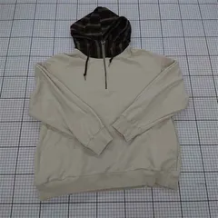 ◇ ⊇ Purple&Yellow ハーフジップ 長袖 プルオーバー パーカー サイズM アイボリー系ブラウン系 レディース E  【1509300007294】のサムネイル