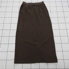 ◇ Θ Simplicite シンプリシテェ コットン100% ロング タイト スカート ブラウン系 レディース E  【1509300007072】のサムネイル