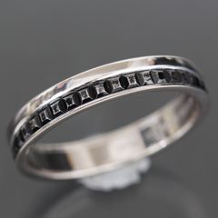 ヴァンドーム青山 ハーフエタニティ リング 9号 ダイヤ K18PG E1510