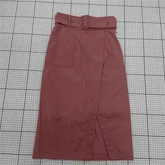◇ ⊂ 31 Sons de mode ラップ巻き風 膝下丈 タイト スカート サイズ36 ピンク系 レディース E  【1509300007812】