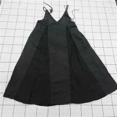 ◇ ⊂ vingtrois バントロア コットン混 キャミソール ロング ワンピース ブラック系 レディース E  【1509300007744】のサムネイル