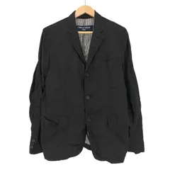 COMME des GARCONS HOMME(コムデギャルソンオム) 05ss archive 製品洗い 裏地チェック リネン100 3B テーラードジャケット メンズ JPN：M 【中古】【ブランド古着バズストア】 コムデギャルソンオム COMME des GARCONS HOMME 05ss archive 製品洗い