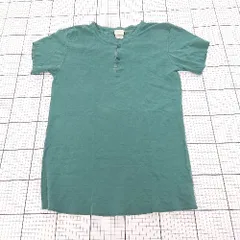 ◇ ⊂ L.L.Bean エル エル ビーン ヘンリーネック 半袖 Tシャツ サイズM グリーン系 メンズ E  【1509300008116】