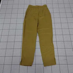 ◇ Θ BEAUTY & YOUTH スリット テーパード パンツ サイズM イエロー系 レディース E  【1509300008376】