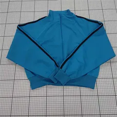 ◇ Θ LOWRYS FARM ローリーズファーム ショート丈 ジャージ 長袖 トラックジャケット サイズM ブルー系 レディース E  【1509300010898】