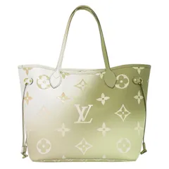 本物 ルイヴィトン LOUIS VUITTON LV ネヴァーフル MM モノグラム グラデーション トートバッグ サンセットカーキ M59859 ビトン バッグ 中古 【フォロー割】