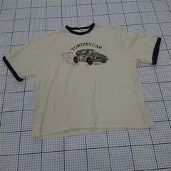 ◇ ⊂ MONO-MART LADY'S モノマートレディース プリント 五分袖 Tシャツ カットソー サイズF クリーム系 レディース E  【1509300011536】