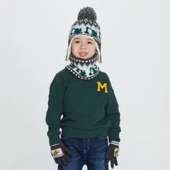 moujonjon 星柄ニットキルトトレーナー　m54604