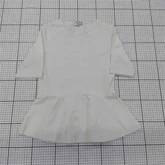 ◇ ⊂ 未使用 ZARA ザラ タグ付き ペプラム 五分袖 Tシャツ カットソー サイズEUR M USA M MEX 28 ホワイト系 レディース E  【1509300011826】