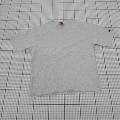 ◇ ⊂ Champion チャンピオン ロゴマーク 半袖 Tシャツ カットソー サイズS ライトグレー系 メンズ E  【1509300011789】
