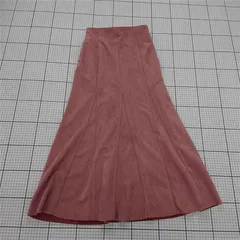 ◇ ⊆ CAPRICIEUX LE'MAGE カプリシュレマージュ スウェード調 ロング マーメイド スカート サイズM ピンク系 レディース E  【1509300011642】