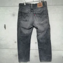 リーバイス533 デニム ジーンズ ブラック ストレート 34 インチ